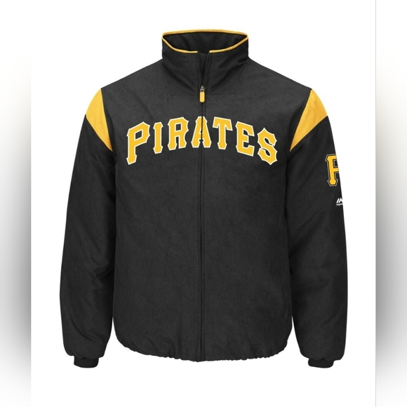 Womans majestic Pittsburgh Pirate On-field Therma Base Thermal Full ZipUp Jacket - Picture 8 of 8